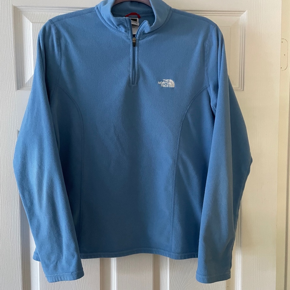 The North Face Light Blue Quarter-Zip Fleece Pullover